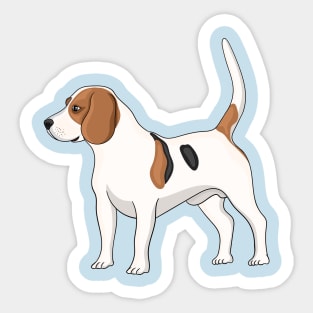 Beagle dog cartoon illustration Sticker